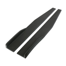 2x 74CM Car Side Skirt Splitter Addon Diffuser Wing Carbon Fiber Look Drill USA