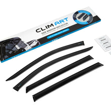 CLIM ART Rain Guards Side window deflectors for Nissan Rogue 2014-2020 Tape-on