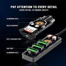 Universal 4 Port USB Charger QC3.0 Phone Fast Charger 12-24V 3400mA Quick Charge