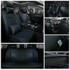 Blue Suture Car Auto Seat Cover Top Leather Universal 5-Seats Front+Rear Cushion