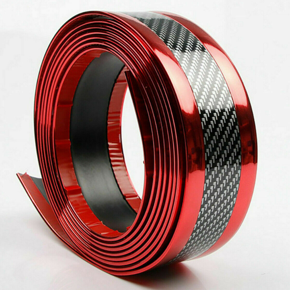 US Accessories 5D Carbon Fiber Vinyl Car Door Sill Scuff Plate Sticker Protector