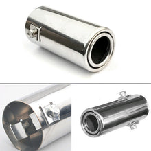 1x Car Rear Round Exhaust Pipe Tail Throat Muffler Tip Stainless Steel Universal