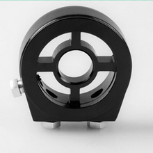 1/8 NPT Universal Aluminum Car Oil Filter Cooler Sandwich Plate Adapter Black