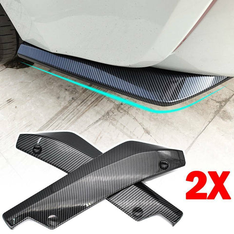 2p Car Sport Carbon Fiber Rear Bumper Fin Canard Splitter Diffuser Spoiler Lip