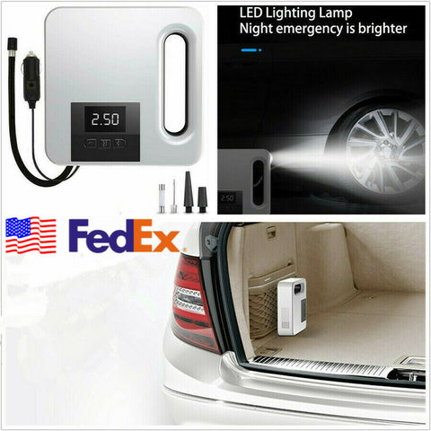 Universal 12V Car SUV Air Compressor Tyre Electric Digital Inflator Pump 100PSI