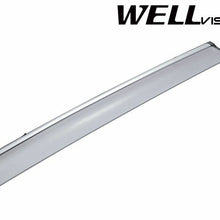 For 14-Up Nissan Rouge WellVisors CHROME TRIM Side Window Visors Rain Deflectors