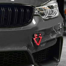 1pcs Car Bumper Tow Hook Triangle Track Racing Style Look Decoration Accessories