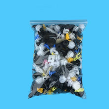 200pcs Auto Car Plastic Rivet Fasteners Push Pin Bumper Fender Panel Clips +Tool
