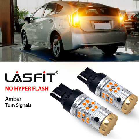 2x LED Rear Turn Signal Lights for Toyota Yaris 2007-2019 W Canbus Amber Blinker