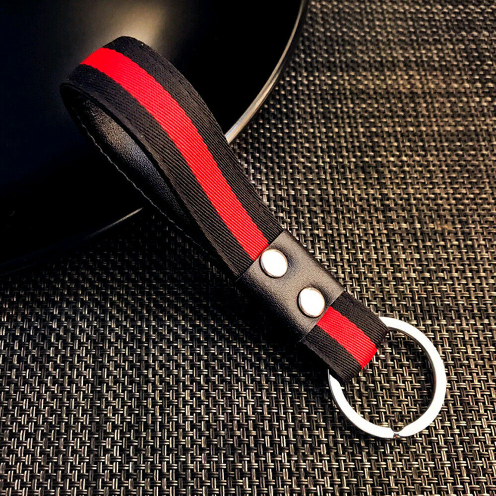 Unisex Men Leather Metal Car Keychain Keyring Purse Bag Key Chain Ring Keyfob