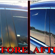 BLACK Pillar Posts for Nissan Rogue 14-20 8pc Set Door Cover Piano Trim