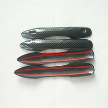 4X Sport Carbon Fiber Door Handle Trim Protector For Toyota Camry Avalon Corolla