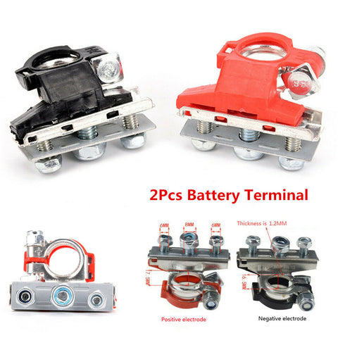 1 Pair Pure Copper Tinned Battery Terminal Car Quick Connector Cable Clamp Clips