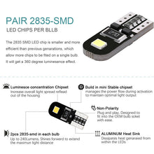 10*T10 194 168 W5W 2835-SMD LED Car Side Wedge HID Light White Canbus Error Lamp