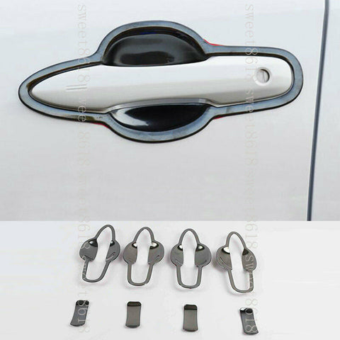 For Toyota Corolla 2020 Black Titanium Exterior Door Handles Bowl Decorate Cover