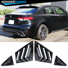Fits 20-21 Toyota Corolla Side Window Louver Scoop 4PC Carbon Fiber Print