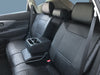PU Leather Car Seat Covers Rear for Nissan 2095 Black/Gray