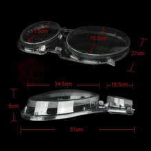 2X Headlight Lens Cover Headlamp Fit For 2002-2008 Benz W211 E240 E200 E350 E280