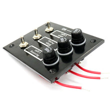 1*3 Gang Fused Switch Panel For Boats Rv's 12 Volt Toggle Switch Panel w/Sticker