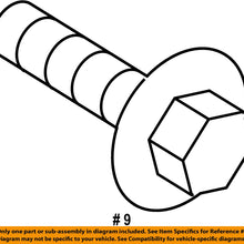TOYOTA OEM Glass-Rear Door-Division Bar Bolt 90119A0247
