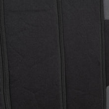 Car Seat Covers Set Black Charcoal Grey w/ PU Leather Trim Carpet Pad Floor Mats