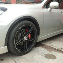 2Pcs 5.5CM Car Fender Flares Wheel Eyebrow Trim Protector Cover Black Rubber Lip