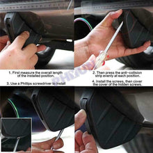 4Pcs Car Rear Bumper Lips Diffuser Carbon Fiber Shark Fin Style Protector Lips