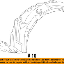 TOYOTA OEM 17-18 Corolla-Fender Liner Left 5387602660