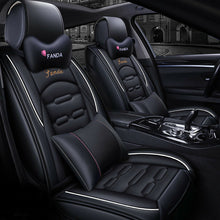 11Pcs Car Seat Cover Protector+Cushion Front & Rear Full Set PU Leather Interior