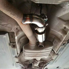 Chrome Stainless Steel Car Exhaust Sound Tuning Muffler Pipe 2'' to 2'' USA Ship