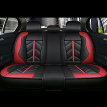 Deluxe B&Blue Automotive Interior Car Seats Cover PU Leather Full Wrap W/Pillows