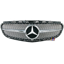 Front Silver Diamond Grille Mask For Mercedes Benz W212 E200 E300 E400 2013-16