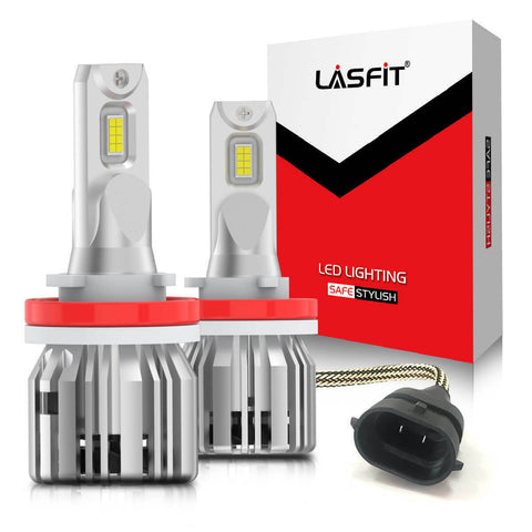 LASFIT LED Fog Driving Light H11 H16 H8 6000K Super Bright 45 Days Free Return