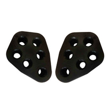 2PCS 6Holes Car Black Rubber Exhaust Tail Pipe Mount Bracket Hanger Insulator