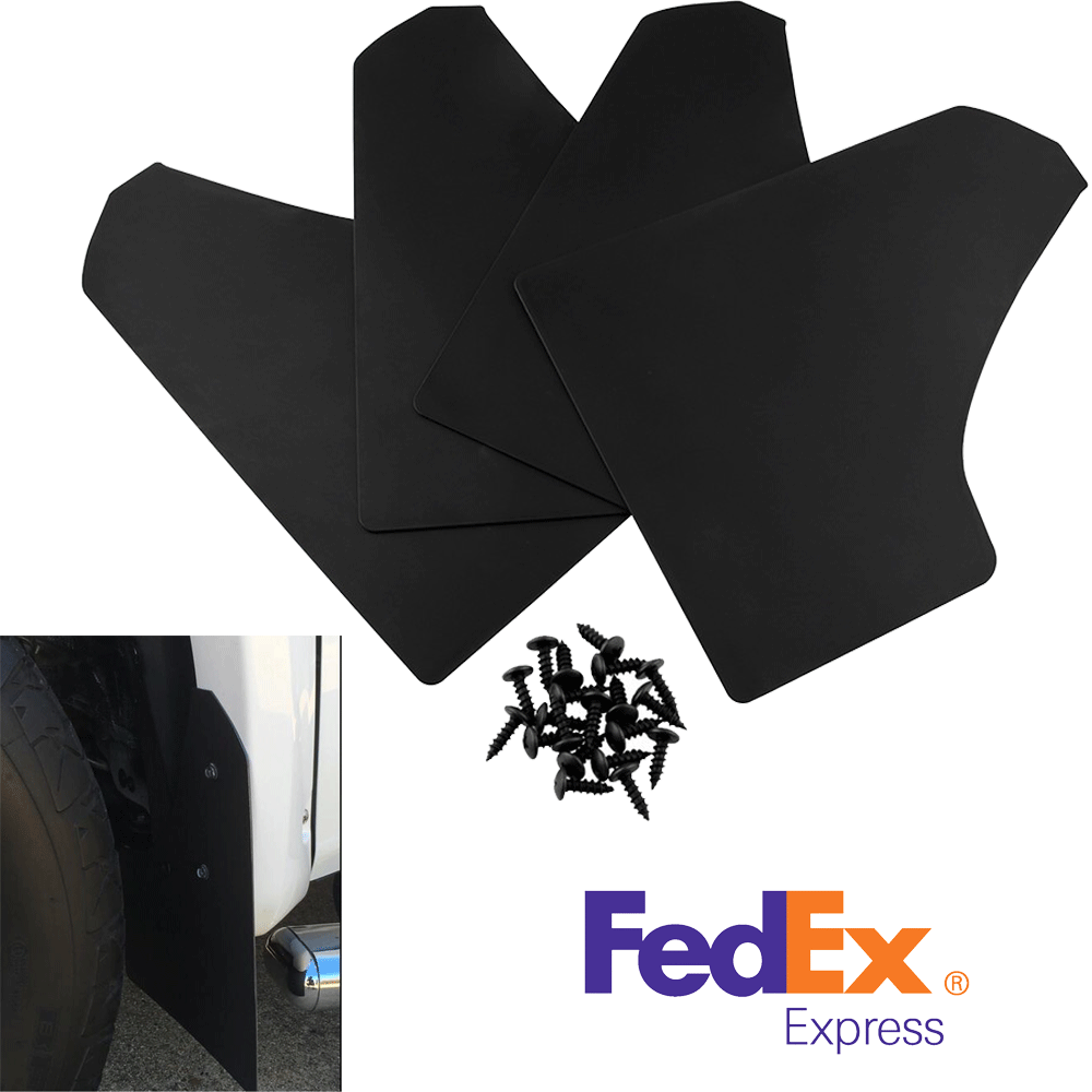 4pcs Car Mud Flaps Mudguards Splash Guards Front & Rear Wheel Protector 15x11.6