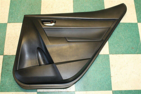 14-19 Corolla Black Right Rear Interior Door Trim Panel Passenger Back Armrest
