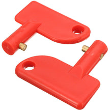 2x Red Disconnect Battery Isolator Cut Off Kill Switch Key For Car Marine Truck