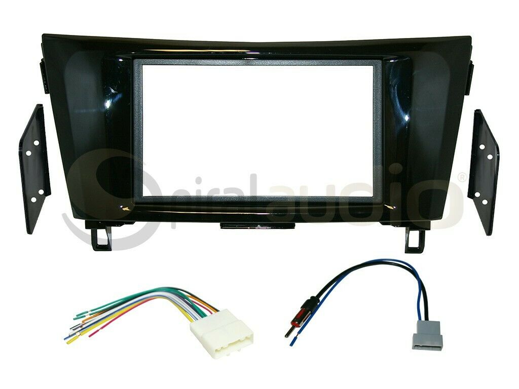 Radio Stereo Dash Kit Combo Standard 2DIN + Wire Harness + Antenna NI124