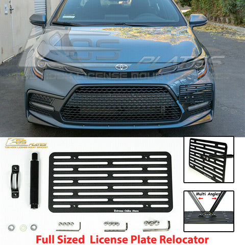 For 20-Up Toyota Corolla Sedan Tow Hook License Plate Mount Full Sized Relocator