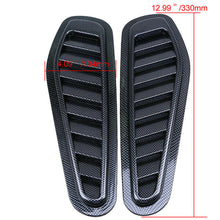 2x Car Decorative Air Flow Intake Scoop Turbo Bonnet Vent Cover Hood Fender