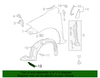 Genuine Toyota Fender Liner Pad 53852-02120