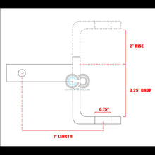 1.25" Tube Receiver Trailer Tow Hitch Loaded Ball Mount 3.25" Drop/2" Rise C27