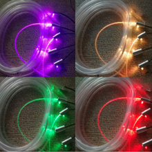 RGB multi-color 4 LED Car Interior Ambient Light 6m Neon Strip Kit APP Control