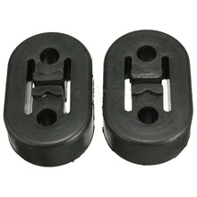 2Pcs Universal Black 8mm Car Vehicles Muffler Exhaust Pipe Mount Bracket Hangers
