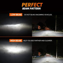 Pair SEALIGHT 80W H11 H9 H8 LED Headlight Bulbs Low Beam 6000K 8000LM Headlamps