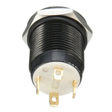 1x 12mm 12V 4-Pin Angel Eye LED Push Button Metal Switch Waterproof ON/OFF