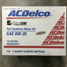 12 Quarts ACDELCO 10-9236 Full Synthetic Motor Oil SAE 0W-20 Dexos1 2 Generation