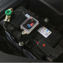 12V Wireless Remote Car Battery Disconnect Master Power Switch Cut Off Voltmeter