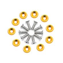 10pcs JDM Billet Aluminum Fender Bumper Washer Engine Bay Bolt Kits Multi-Colors