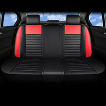 Luxury SUV Car Seat Covers W/Pillows Red&Black PU Leather Cushion For BMW Honda